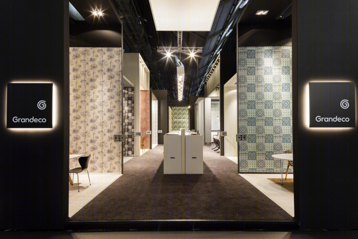 法兰克福展会上的 Grandeco 壁纸展厅 | Franken Standbouw 打造的真实家居空间