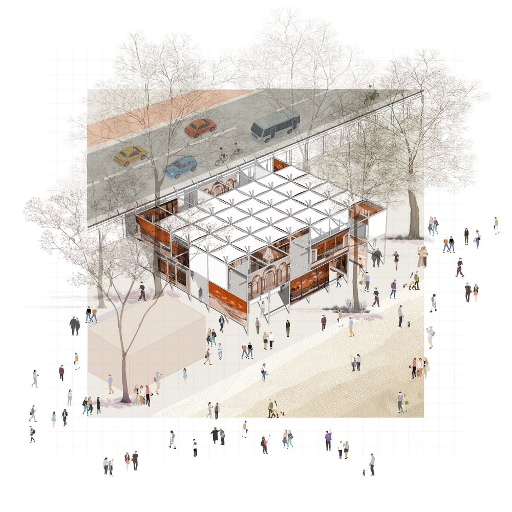 「幕后」布景画廊 | 2023 ITFOK 临时展馆 / LIJO.RENY.architects