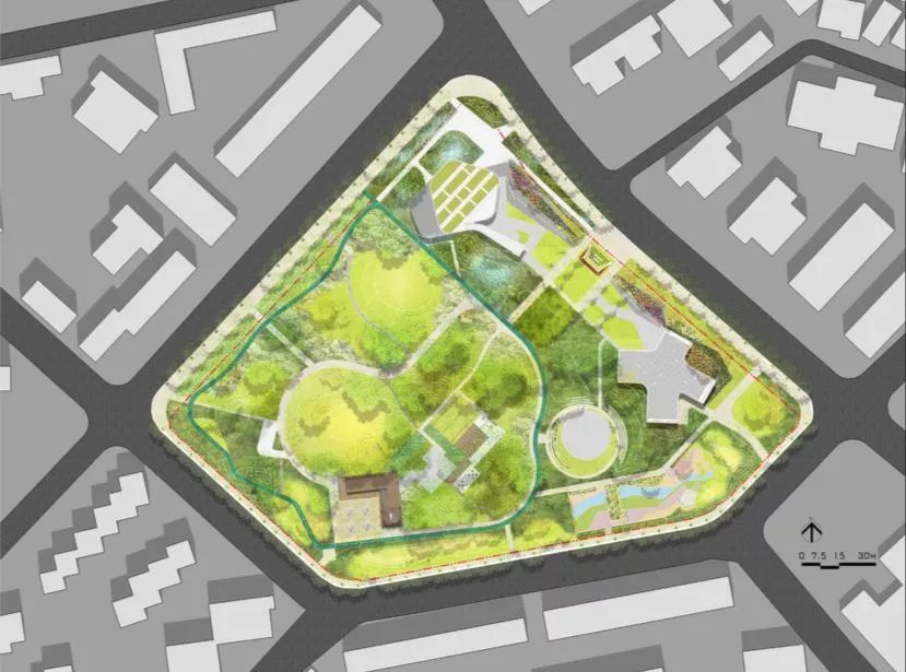 深圳福田区景田北社区公园群 | 首个社区公园群的设计魅力