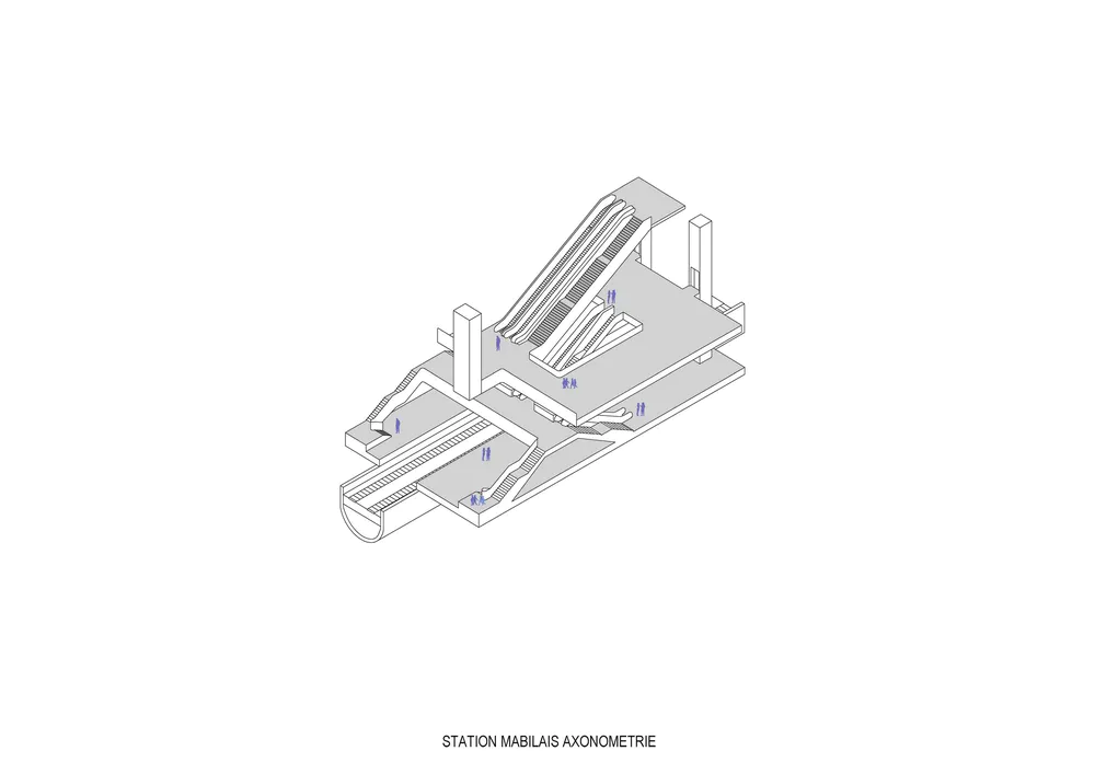 4 metro stations, line B in Rennes