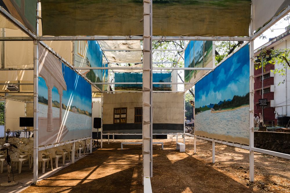 「幕后」布景画廊 | 2023 ITFOK 临时展馆 / LIJO.RENY.architects