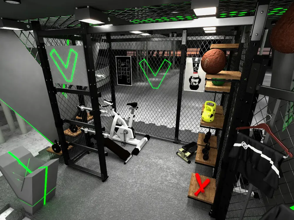 booth design for gym