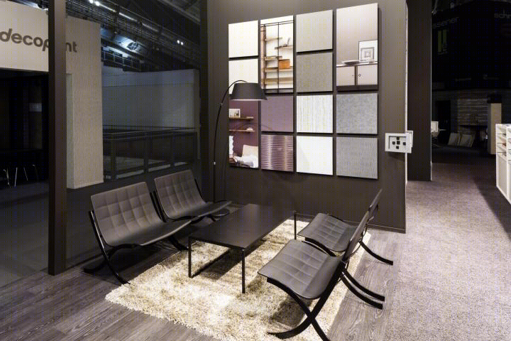 法兰克福展会上的 Grandeco 壁纸展厅 | Franken Standbouw 打造的真实家居空间