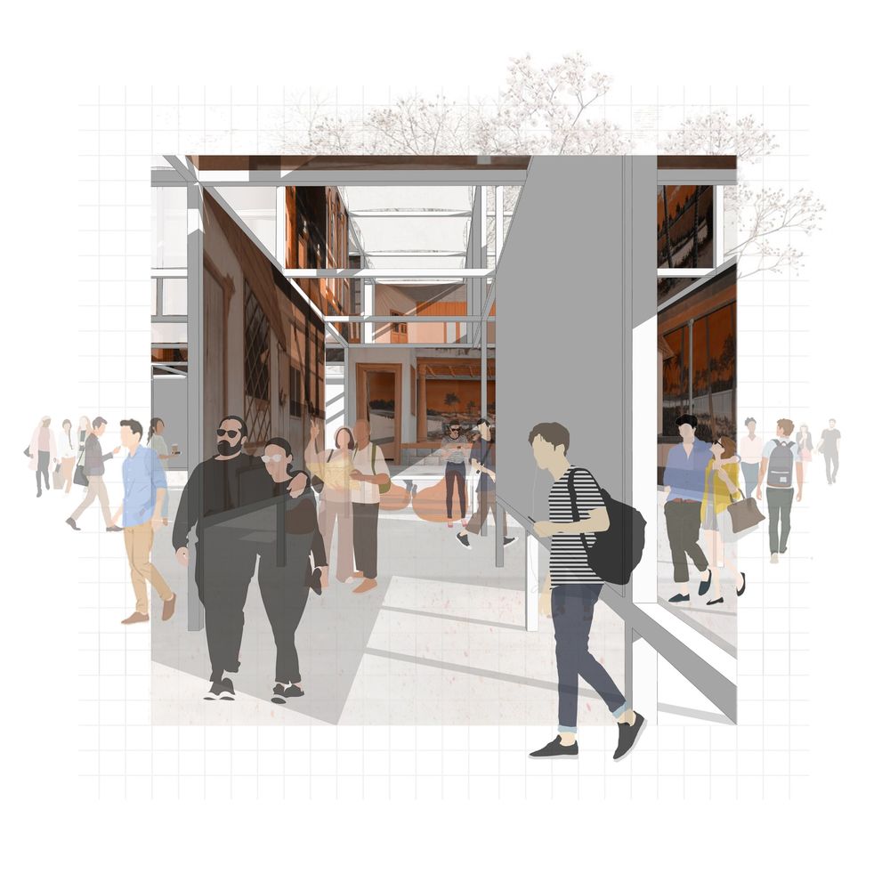 「幕后」布景画廊 | 2023 ITFOK 临时展馆 / LIJO.RENY.architects