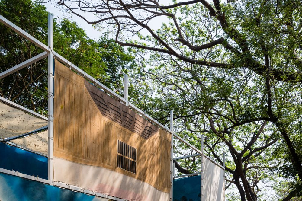 「幕后」布景画廊 | 2023 ITFOK 临时展馆 / LIJO.RENY.architects