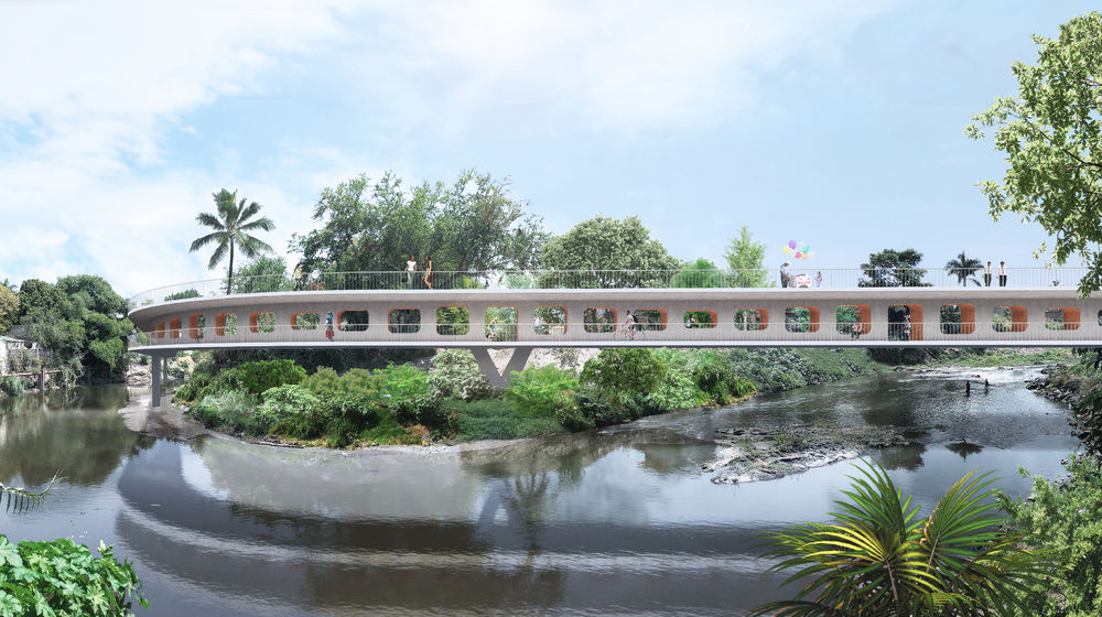 墨西哥 Jojutla Bridge | 以 I-beam 设计打造多功能社区连接空间
