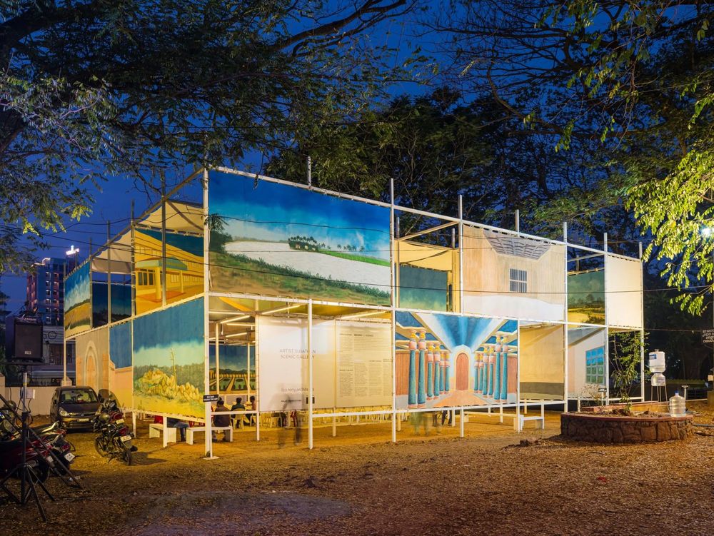 「幕后」布景画廊 | 2023 ITFOK 临时展馆 / LIJO.RENY.architects