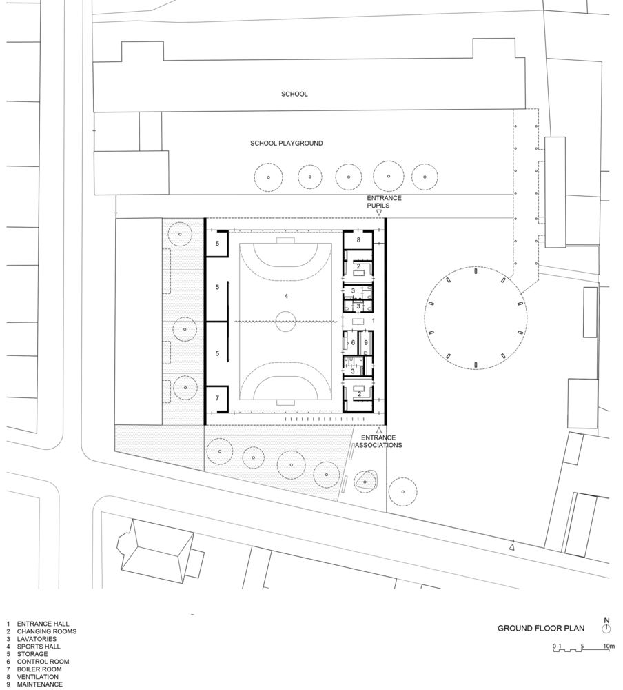 Ecole des Menuisiers School Gymnasium / Urbane Kultur