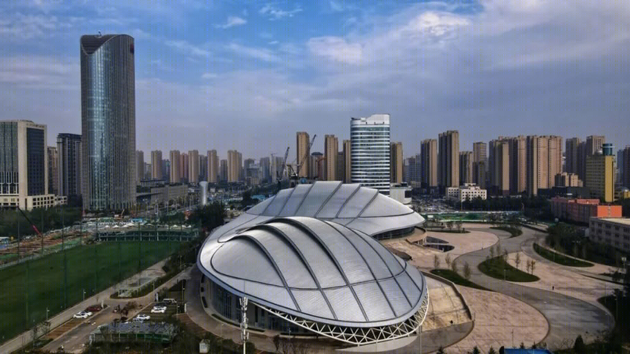 古都西安的现代体育地标——陕西奥体中心体育馆