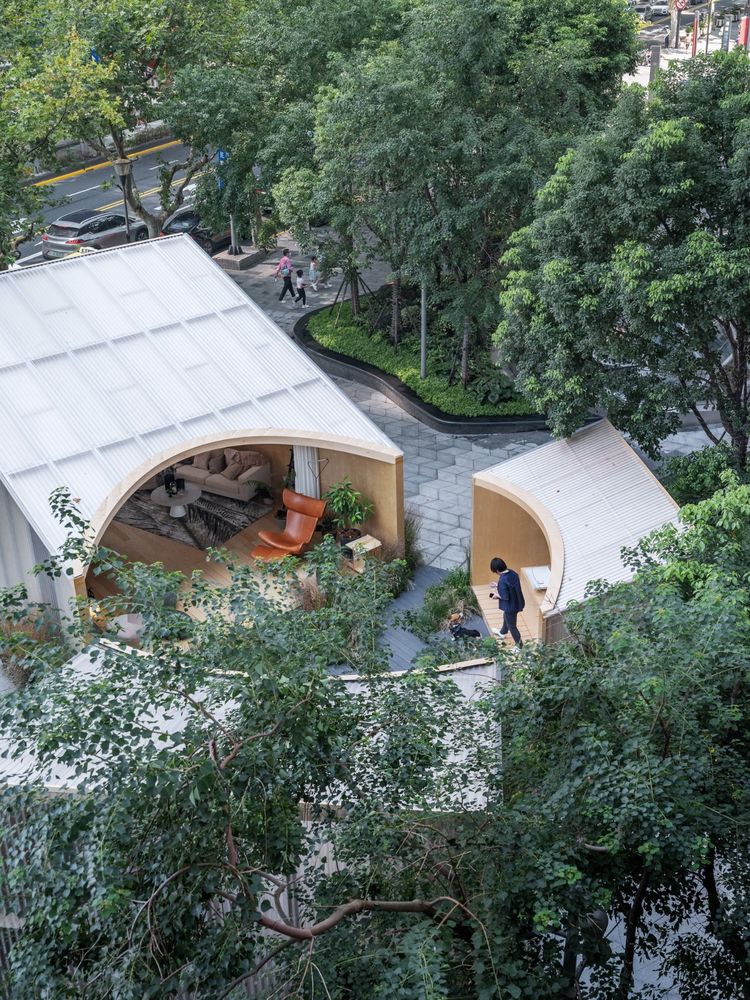 间筑设计丨间园 ：闹市中的空间装置设计 丨中国上海