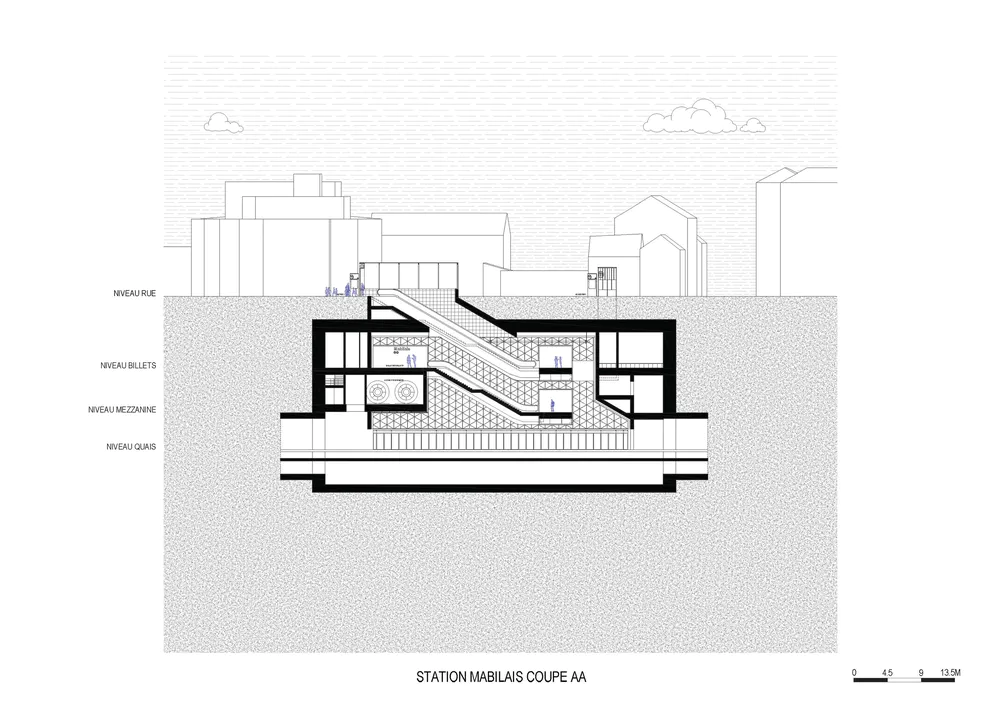 4 metro stations, line B in Rennes