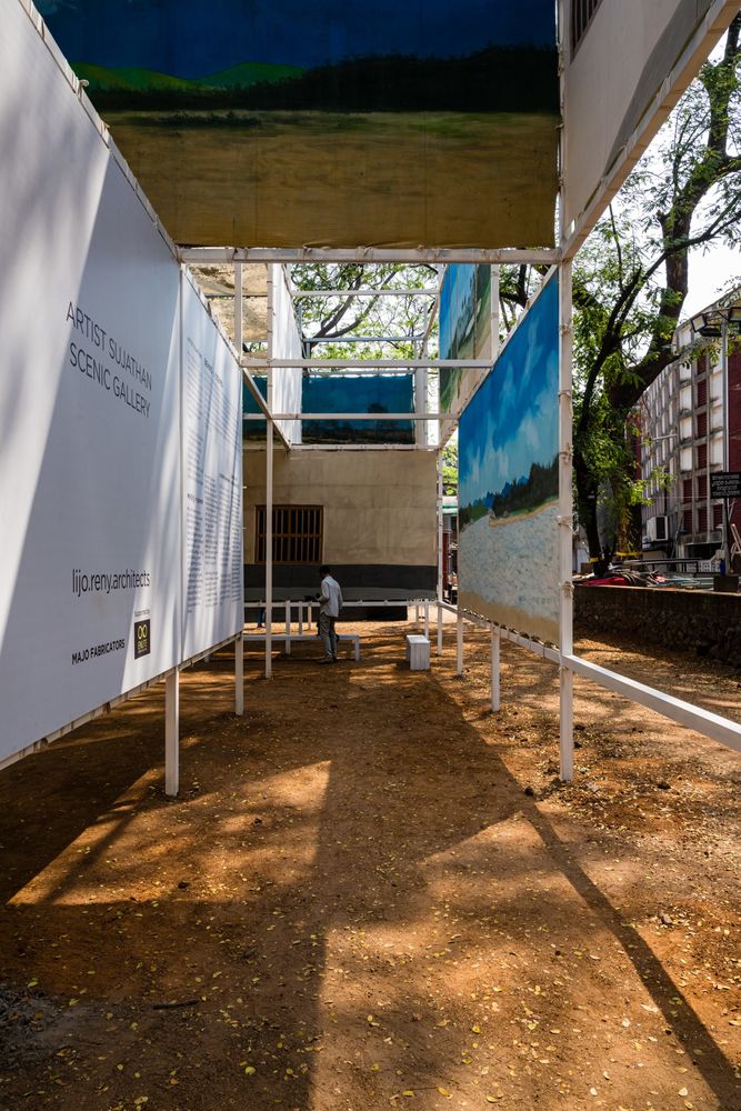 「幕后」布景画廊 | 2023 ITFOK 临时展馆 / LIJO.RENY.architects