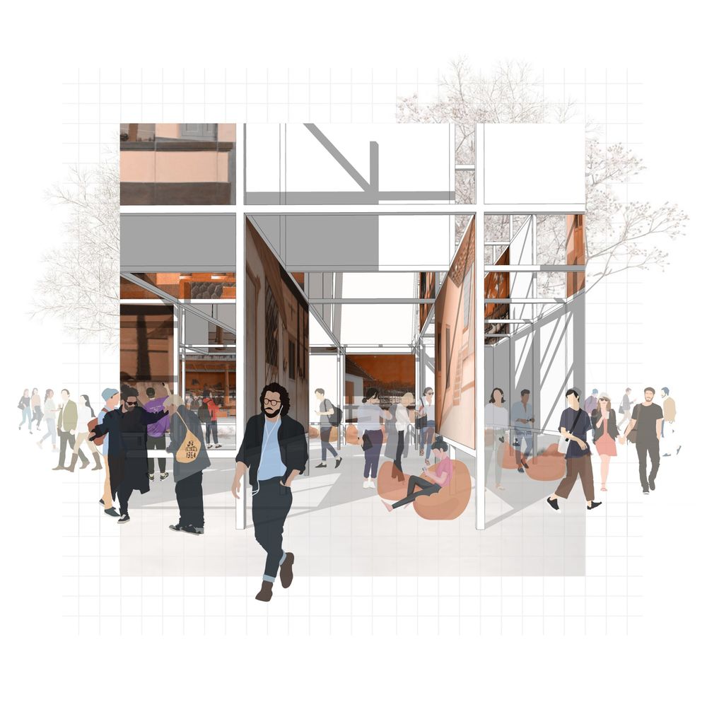 「幕后」布景画廊 | 2023 ITFOK 临时展馆 / LIJO.RENY.architects