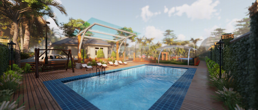 Anastasiya Gushchina丨庭院丨Architecture Animation Project with Rangoon
