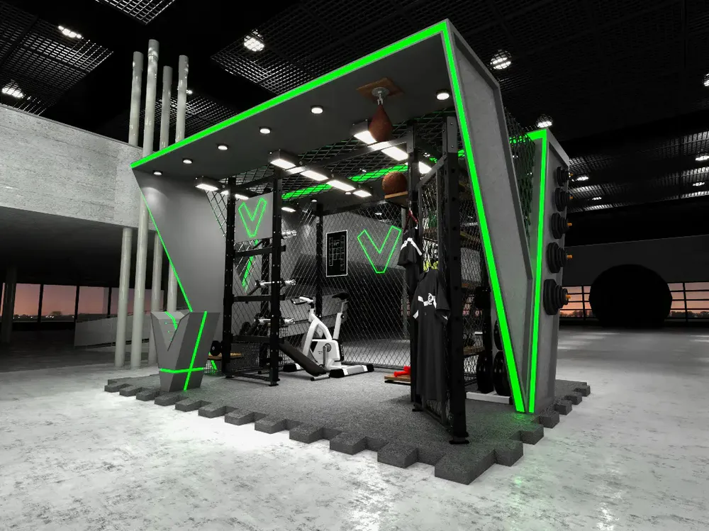 booth design for gym