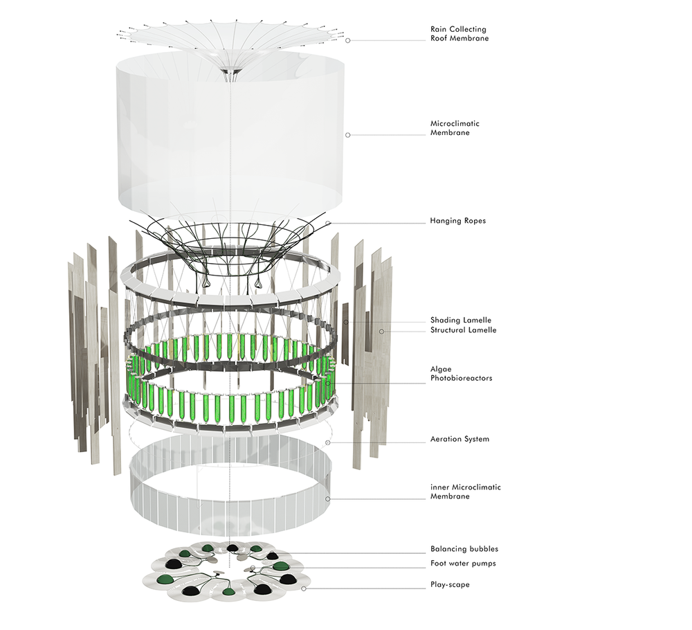 “AirBubble”空气净化游乐场，华沙 / ecoLogicStudio