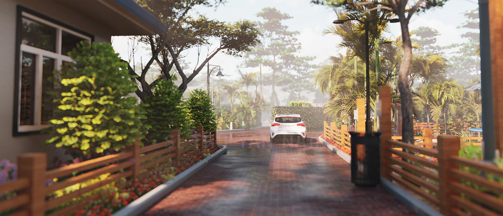 Anastasiya Gushchina丨庭院丨Architecture Animation Project with Rangoon