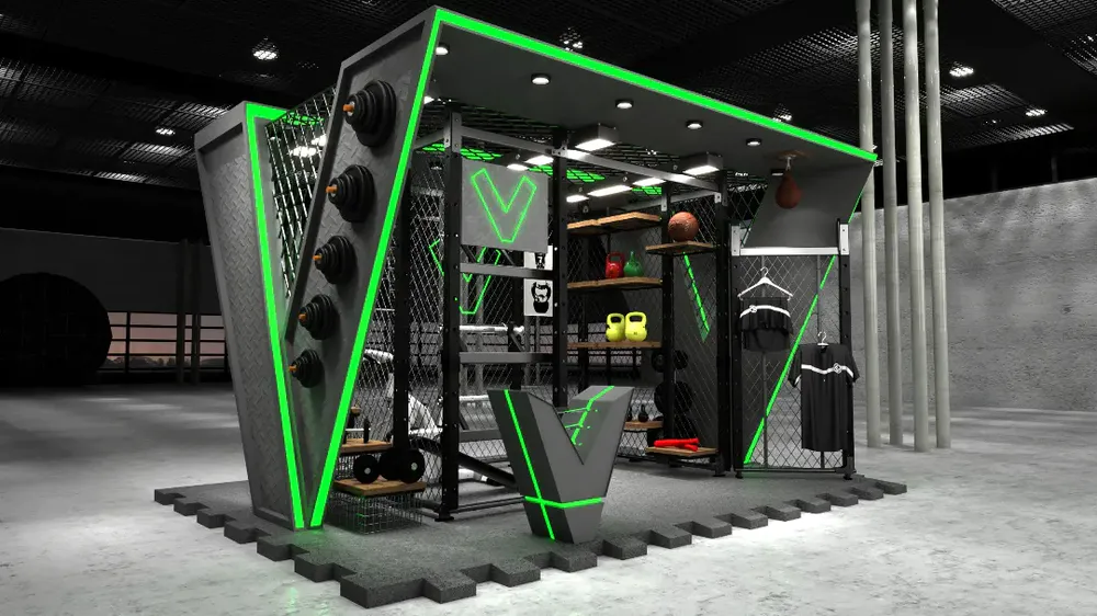 booth design for gym