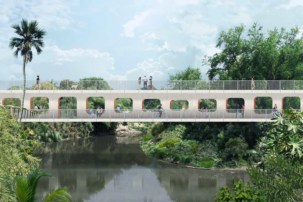 墨西哥 Jojutla Bridge | 以 I-beam 设计打造多功能社区连接空间