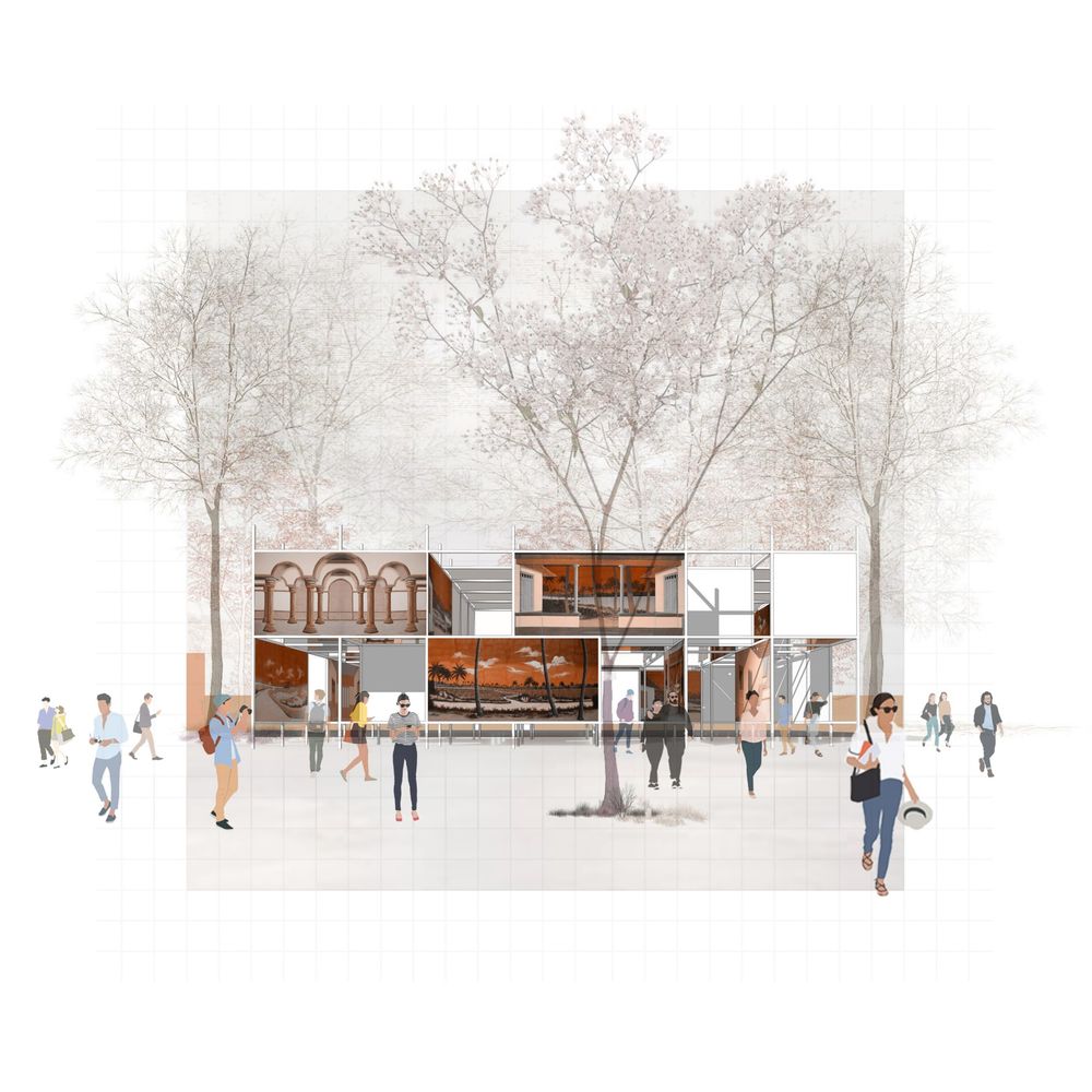 「幕后」布景画廊 | 2023 ITFOK 临时展馆 / LIJO.RENY.architects