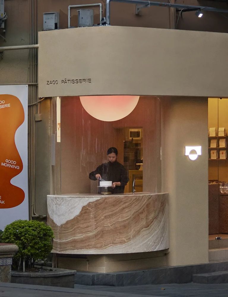 昭熹日法甜品工作室 | 弧形蛋糕吧台展现独特魅力