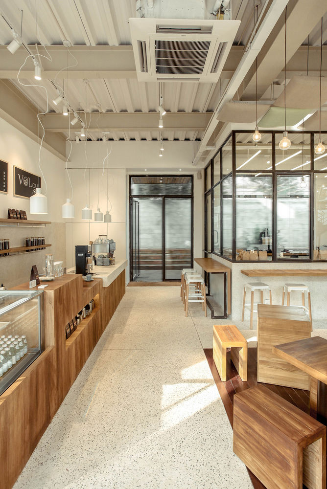 上海 Café Del Volcán 咖啡厅 | 多功能一体化设计，打造温馨专业的咖啡空间