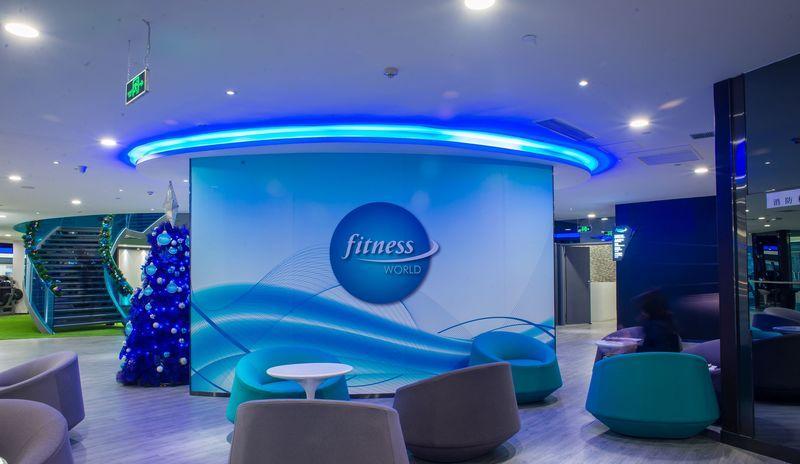 繁华地段中的蓝色魅惑——FITNESS WORLD健身会所设计