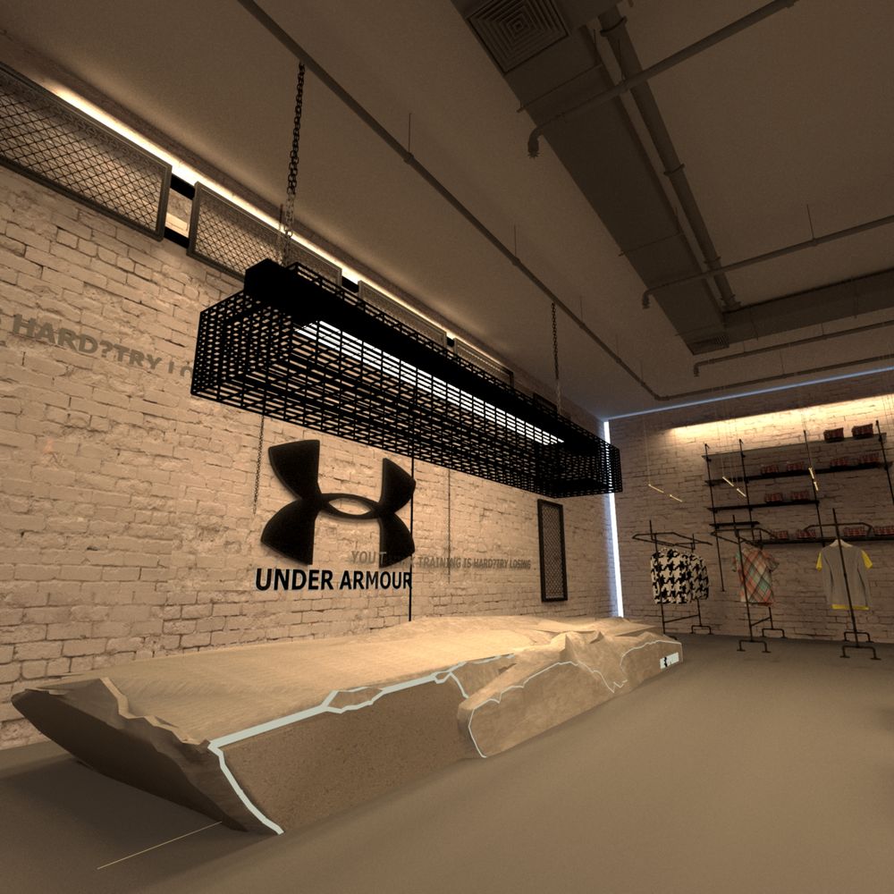 interior design of Under Armour