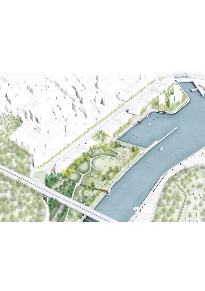 Galindo Este Fluvial Park in Barakaldo