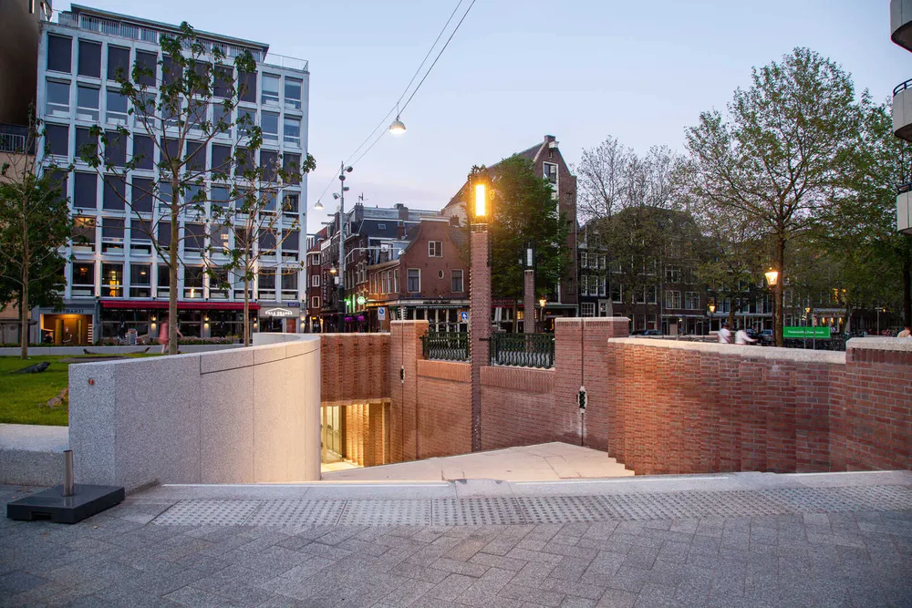 Underground bicycle parking Leidseplein, Amsterdam