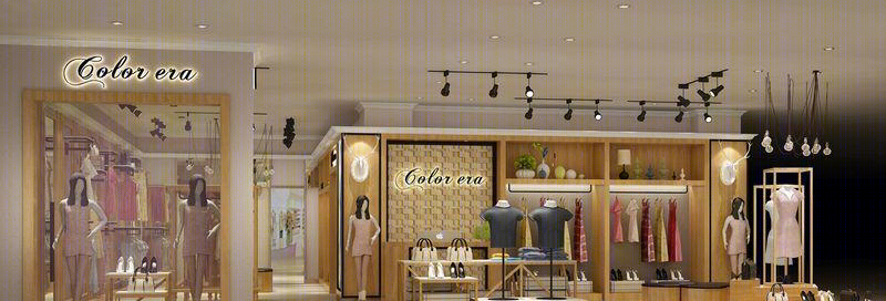 汕尾彩色时代服装专卖店设计