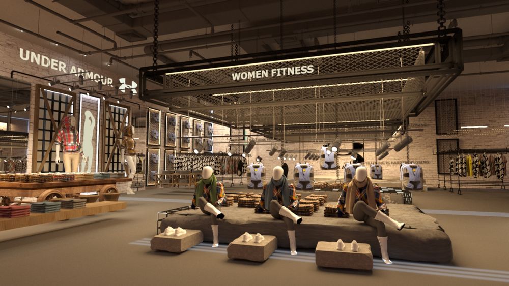 interior design of Under Armour