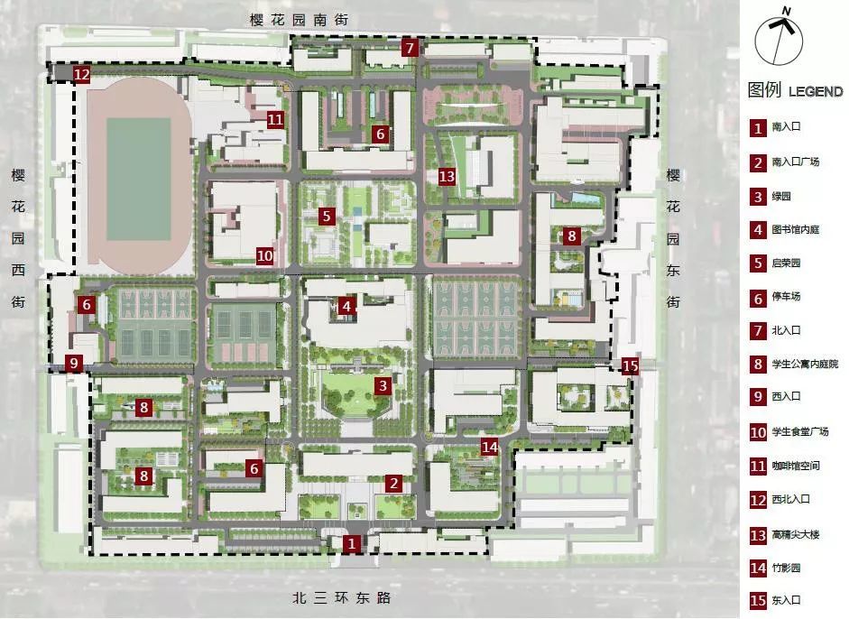 北京化工大学老校区景观提升改造 | 重塑环境，提升品格