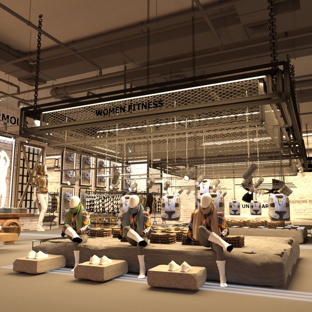 interior design of Under Armour