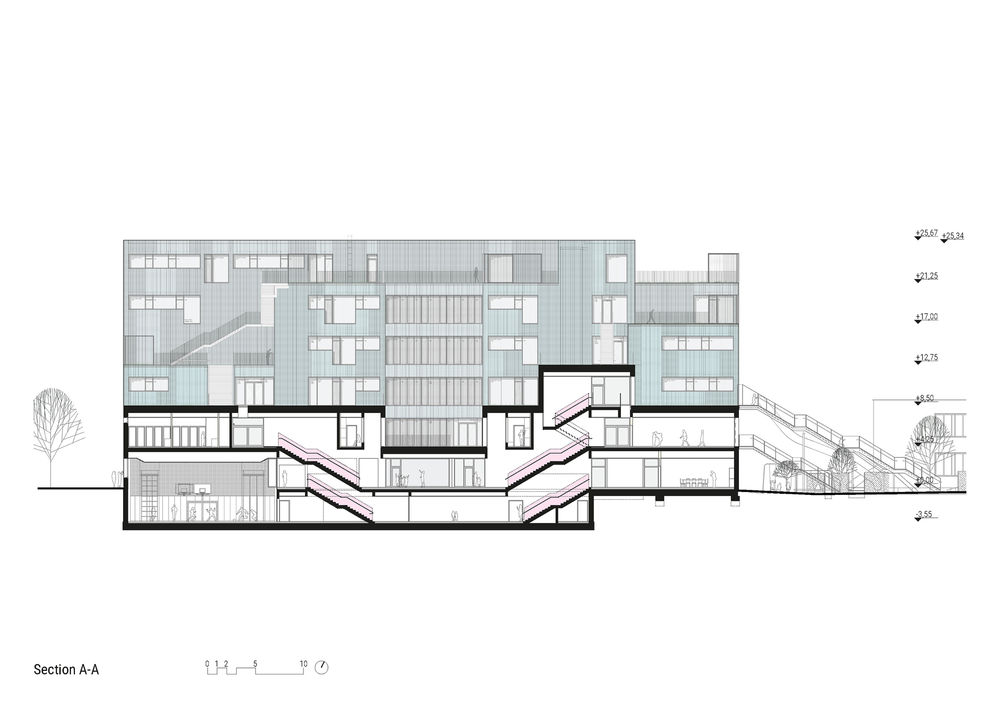 Längenfeldgasse Primary and Vocational School  / PPAG architects