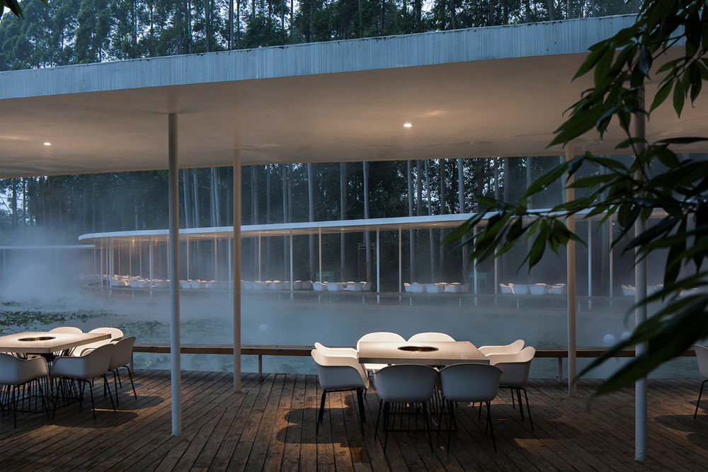 Garden Hotpot Restaurant in Chengdu by MUDA Architects.