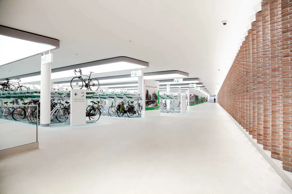 Underground bicycle parking Leidseplein, Amsterdam