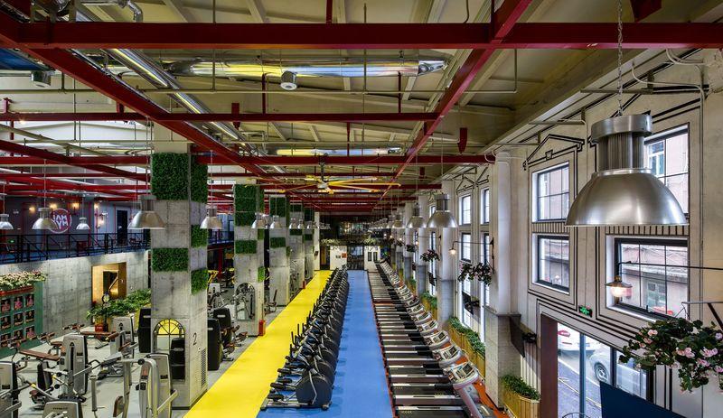 中健健身济南建设路店 | 复古工业风健身房设计