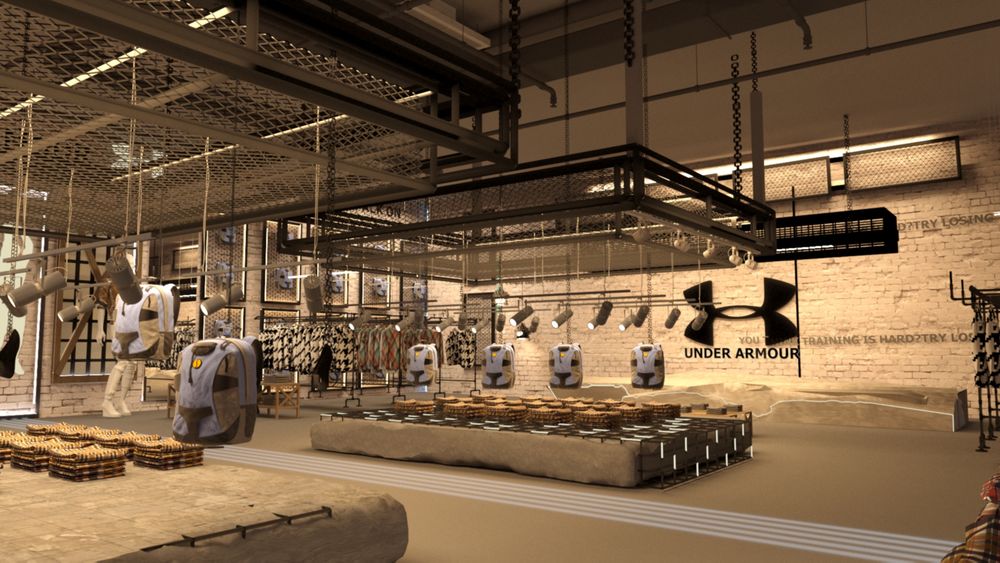 interior design of Under Armour