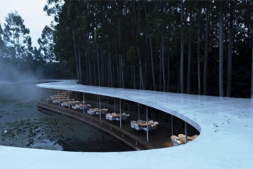 Garden Hotpot Restaurant in Chengdu by MUDA Architects.
