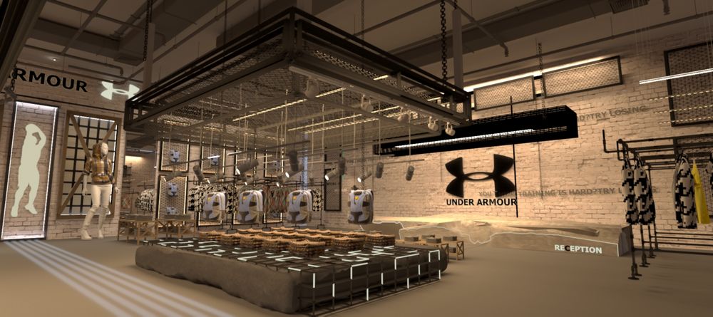interior design of Under Armour