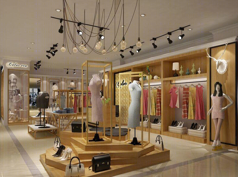 汕尾彩色时代服装专卖店设计