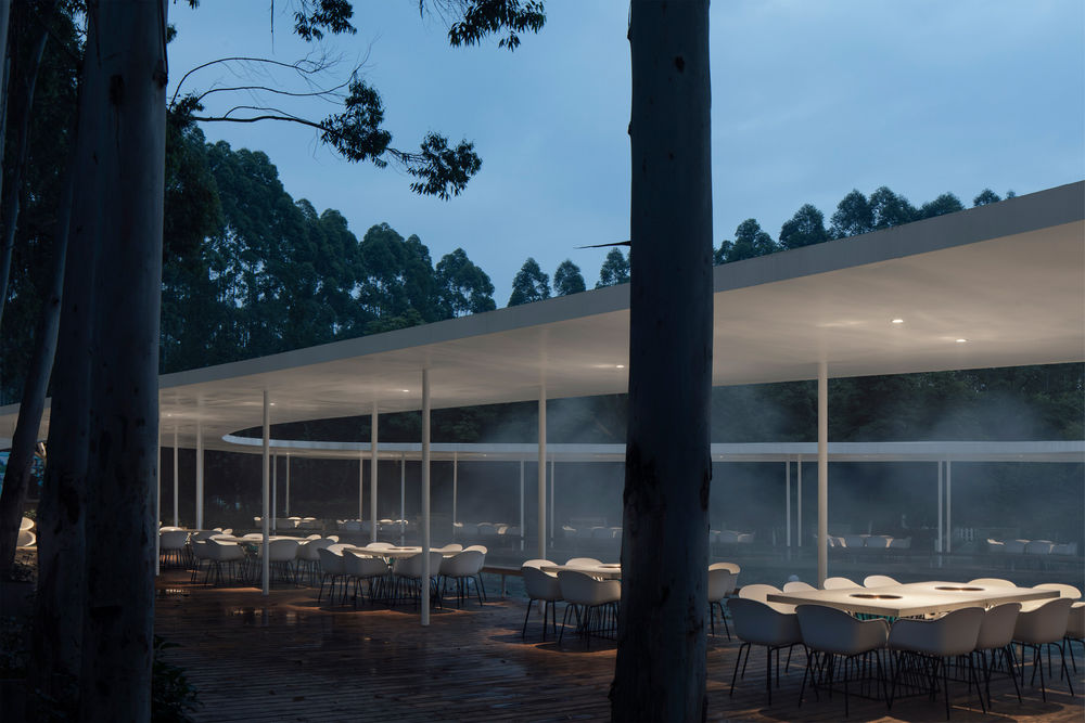 Garden Hotpot Restaurant in Chengdu by MUDA Architects.