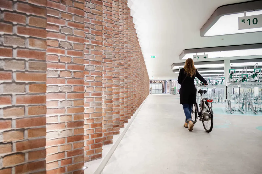 Underground bicycle parking Leidseplein, Amsterdam