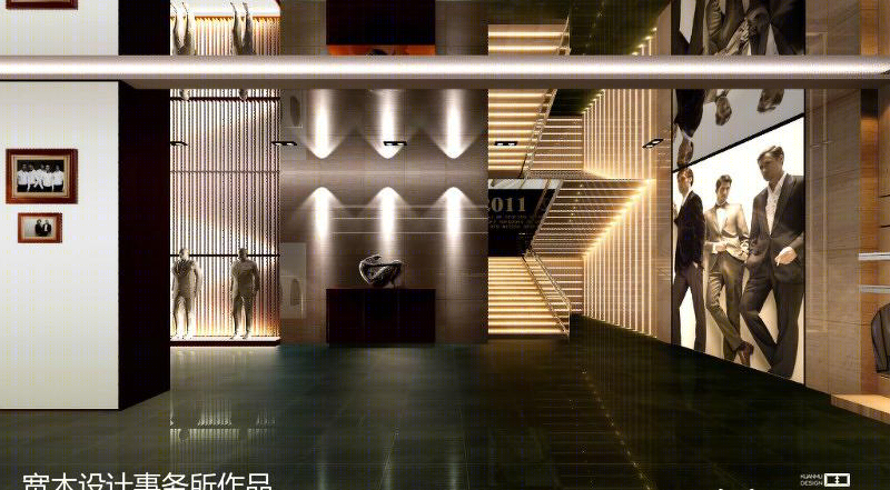 厦门宽木设计打造希奴尔男装旗舰店休闲空间