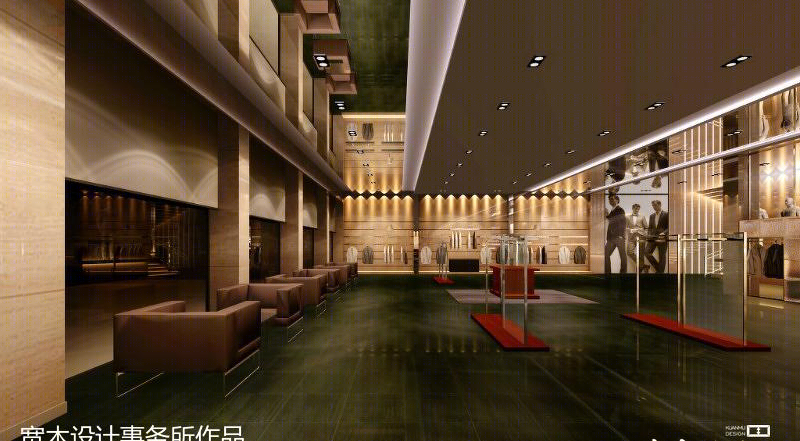 厦门宽木设计打造希奴尔男装旗舰店休闲空间
