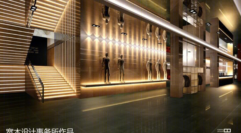 厦门宽木设计打造希奴尔男装旗舰店休闲空间
