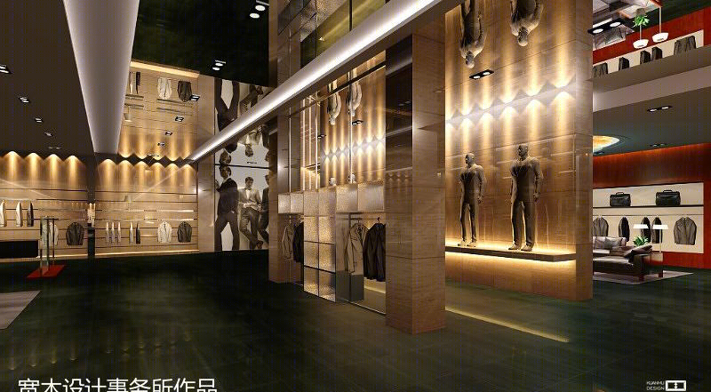 厦门宽木设计打造希奴尔男装旗舰店休闲空间