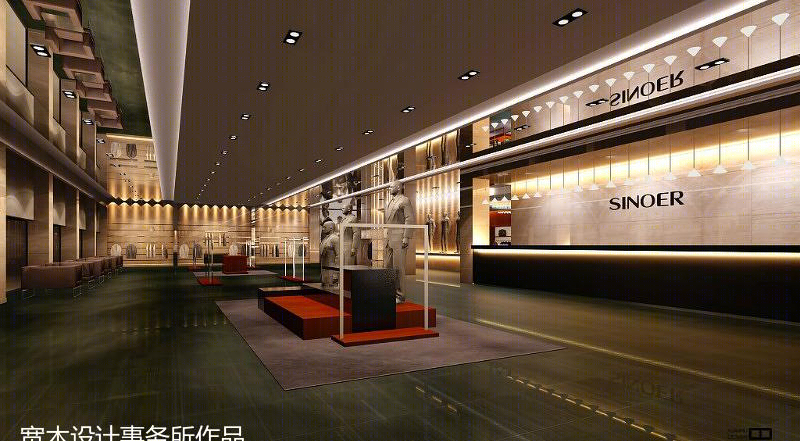 厦门宽木设计打造希奴尔男装旗舰店休闲空间