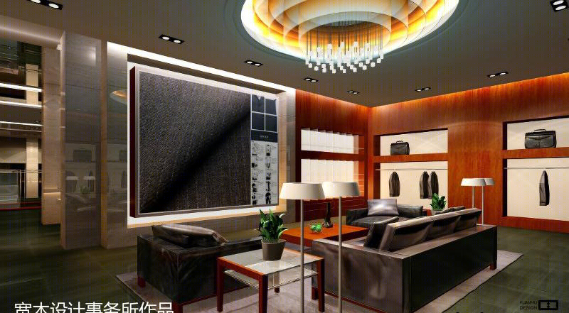 厦门宽木设计打造希奴尔男装旗舰店休闲空间